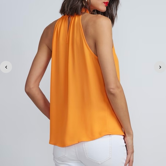 🎊 New New York & Company Sleeveless Twist-Neck Cut Out Top - Picture 2 of 6